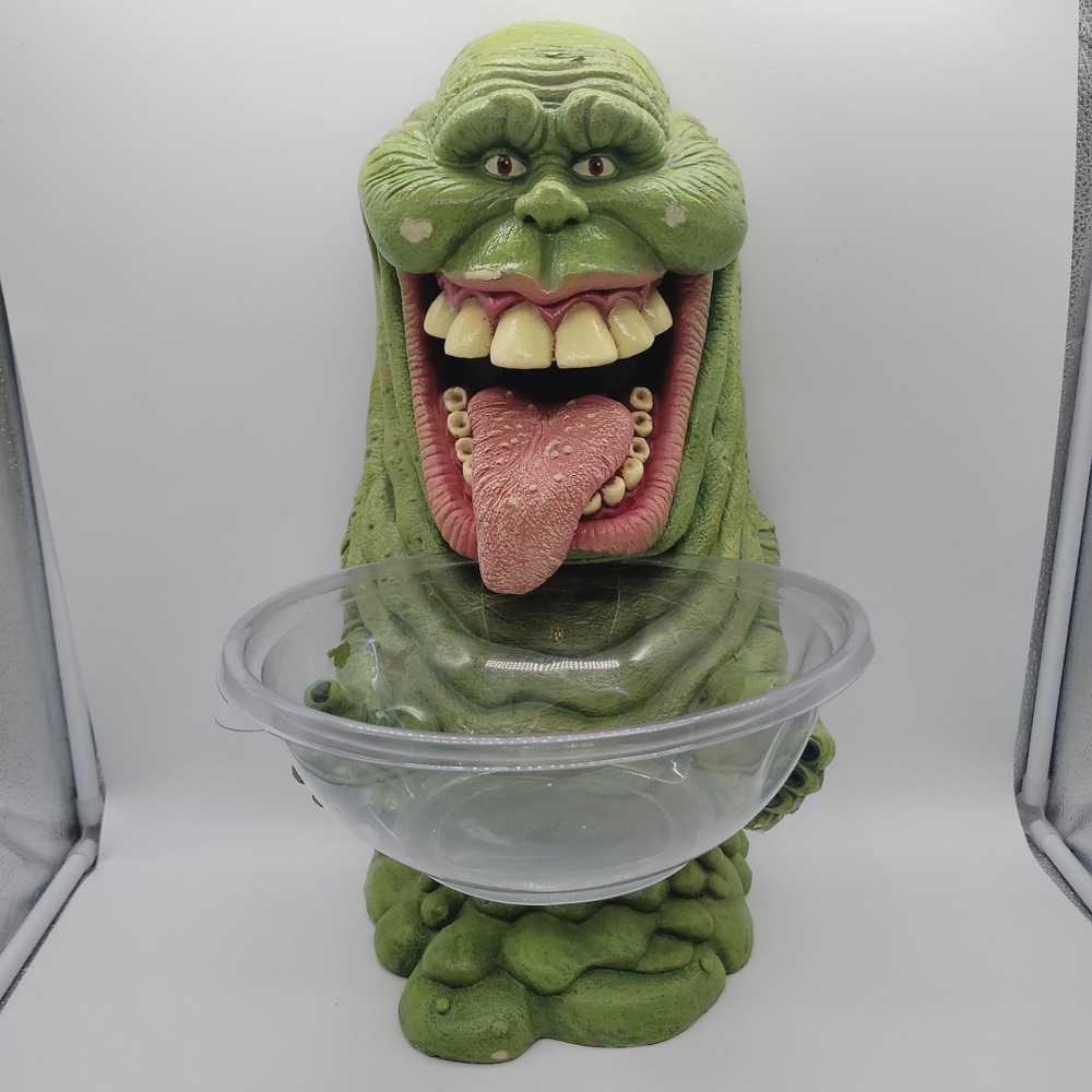 RARE 19" Ghostbusters Slimer Candy Bowl Holder Collectible *READ DESCRIPTION*